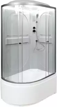 Душевая кабина 120x80x215 см Deto L620RLED прозрачное