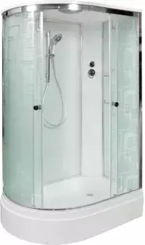 Душевая кабина 120x80x220 см Deto EM2712R матовое с прозрачным узором