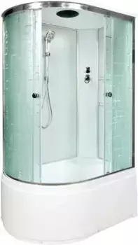 Душевая кабина 120x80x220 см Deto EM4512R матовое с прозрачным узором