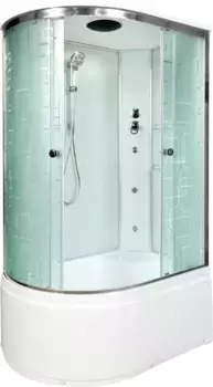 Душевая кабина 120x80x220 см Deto EM4512RGM матовое с прозрачным узором