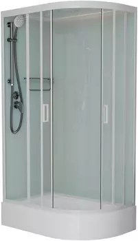 Душевая кабина 120x80x220 см Frank F412/1L М White 20028 текстурное стекло