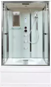 Душевая кабина 120x90x220 см Deto V1245 прозрачное