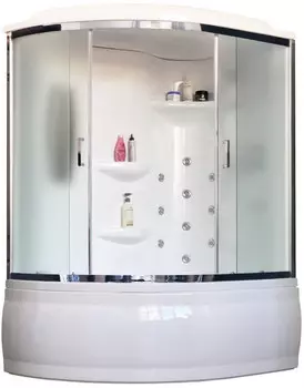 Душевая кабина 150x100x225 см Royal Bath RB150ALP-C-CH-R матовое