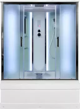 Душевая кабина 160x85x220 см Deto EM4516LED матовое