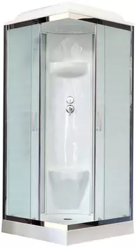 Душевая кабина 80x80x217 см Royal Bath RB80HP6-WC-CH матовое