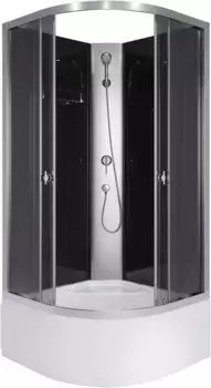 Душевая кабина 80x80x195 см Niagara E80/40/TN/BK тонированное