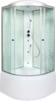 Душевая кабина 80x80x215 см Deto L980GM+EL интимато