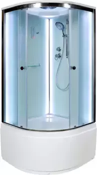 Душевая кабина 80x80x220 см Deto D80SLED матовое