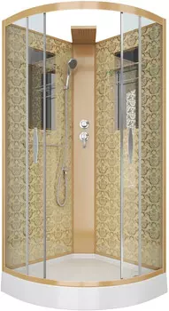 Душевая кабина 90x90x210 см Niagara NG-7715GBK прозрачное