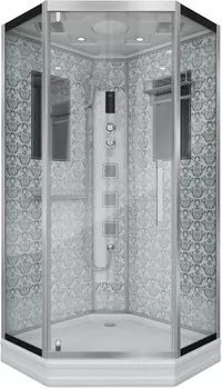 Душевая кабина 100x100x220 см Niagara NG-7717W прозрачное
