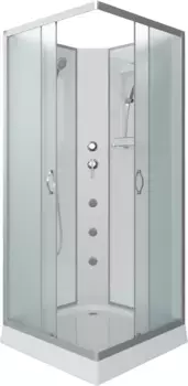 Душевая кабина 90x90x200 см Niagara NG-1101-14BKG матовое