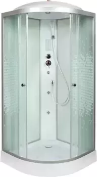 Душевая кабина 90x90x215 см Deto L909GM+EL интимато