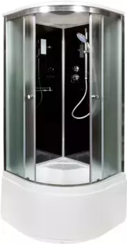 Душевая кабина 90x90x220 см Deto B90SELBLACK матовое
