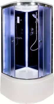 Душевая кабина 90x90x220 см Deto B90SLEDBLACK матовое