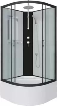 Душевая кабина 90x90x240 см Niagara NG-6708-14BKT прозрачное