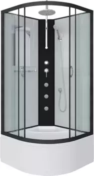 Душевая кабина 90x90x240 см Niagara NG-6708-14BKTG прозрачное