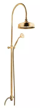 Душевая колонна для подключения к смесителю через гибкий шланг золото 24 карат, ручка металл Cezares Vintage VINTAGE-CAE-03/24-M