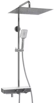 Душевая система 400 мм WasserKRAFT Aller A113.119.126.CH Thermo