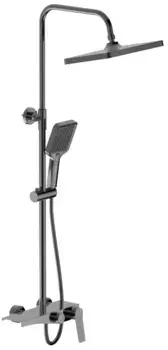 Душевая система Belz B24572-3 320x210 мм, со смесителем, вороненая сталь
