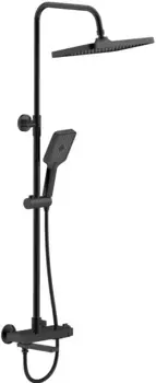 Душевая система Belz B24672-7 320x210 мм, со смесителем, черный матовый