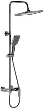 Душевая система Belz B24678-3 320x210 мм, со смесителем, вороненая сталь