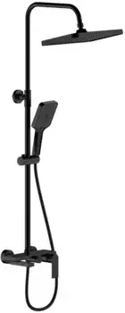 Душевая система Belz B24678-7 320x210 мм, со смесителем, черный матовый