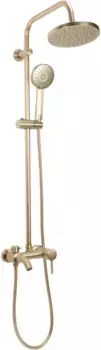 Душевая система Rea Luis REA-P7051 200 мм, со смесителем, золотой матовый