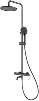 Душевая система Splenka S03.24.09 250 мм, со смесителем, графит матовый