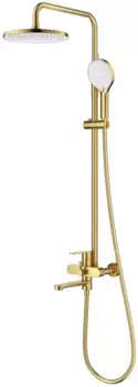 Душевая система Splenka S222.24.03 250 мм, со смесителем, золотой матовый