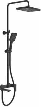 Душевая система Splenka S224.24.06 300x210 мм, со смесителем, черный матовый