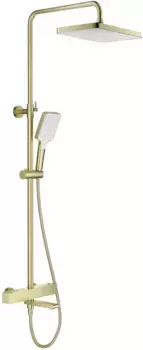 Душевая система Splenka S224.26.03 320x210 мм, с термостатом, золотой матовый