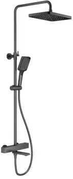 Душевая система Splenka S224.26.09 320x210 мм, с термостатом, графит матовый