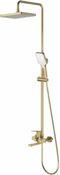 Душевая система Splenka S30.24.03 320x210 мм, со смесителем, золотой матовый