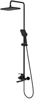 Душевая система Splenka S30.24.06 320x210 мм, со смесителем, черный матовый