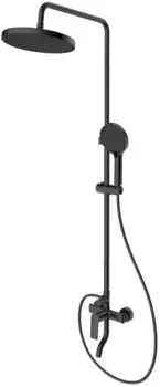 Душевая система Splenka S50.24.06 250 мм, со смесителем, черный матовый
