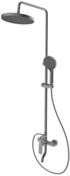 Душевая система Splenka S50.24.09 250 мм, со смесителем, графит матовый