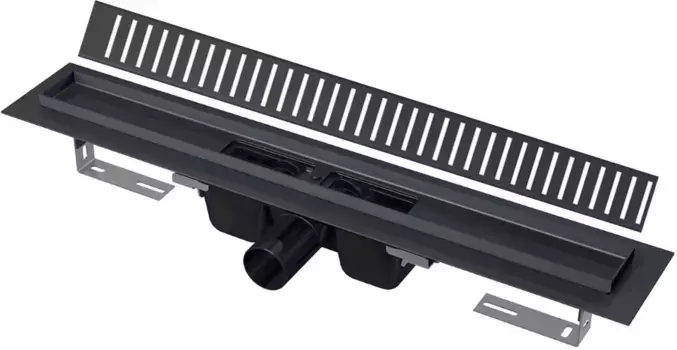 Душевои канал 544 мм черный матовый AlcaPlast APZ1BLACK-550 + PURE-550BLACK