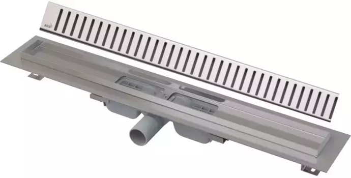 Душевои канал 544 мм глянцевый хром AlcaPlast APZ101 Pure APZ101-550 + PURE-550L