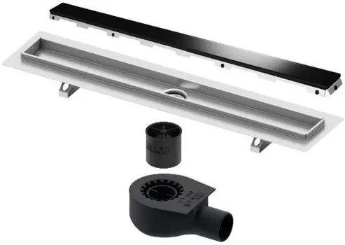 Душевой канал 643 мм черный Tece TECEdrainline glass 600700 + 650000 + 660016 + 600792