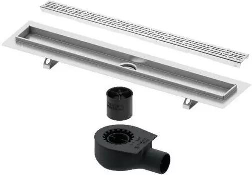 Душевой канал 643 мм нержавеющая сталь Tece TECEdrainline organic 600700 + 650000 + 660016 + 600761