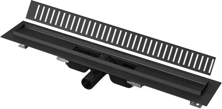 Душевои канал 644 мм черный матовый AlcaPlast APZ101BLACK-650 + PURE-650BLACK