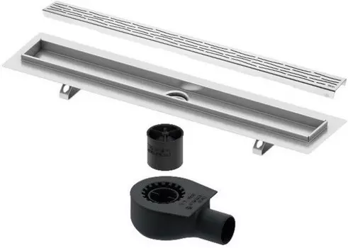 Душевой канал 743 мм хром Tece TECEdrainline organic 600800 + 650000 + 660016 + 600860