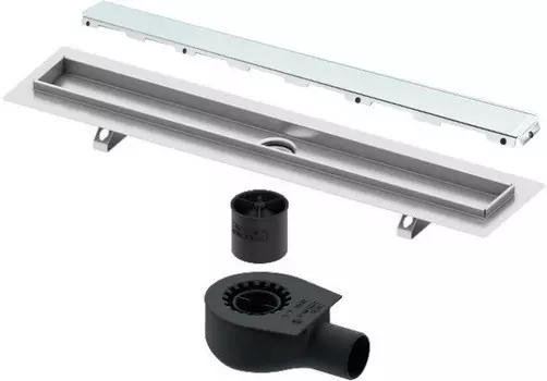 Душевой канал 743 мм зеленый Tece TECEdrainline glass 600800 + 650000 + 660016 + 600890