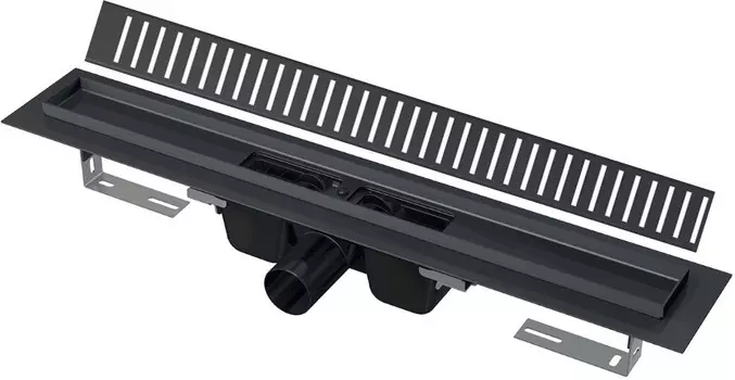 Душевои канал 744 мм черный матовый AlcaPlast APZ1BLACK-750 + PURE-750BLACK