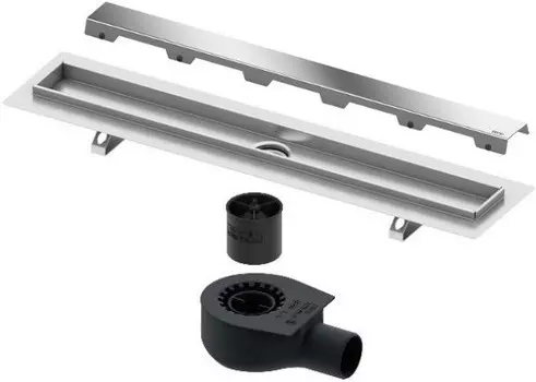 Душевой канал 843 мм хром Tece TECEdrainline steel II 600900 + 650000 + 660016 + 600982