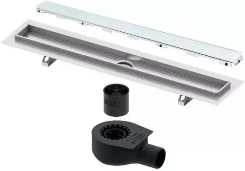 Душевой канал 843 мм зеленый Tece TECEdrainline glass 600900 + 650000 + 660016 + 600990