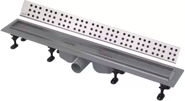 Душевои канал 844 мм глянцевый хром AlcaPlast APZ22 Cube APZ22-850 + CUBE-850L