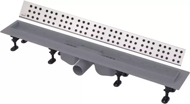 Душевои канал 844 мм глянцевый хром AlcaPlast APZ12 Cube APZ12-850 + CUBE-850L