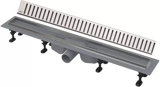 Душевой канал 844 мм нержавеющая сталь AlcaPlast APZ22 Pure APZ22-850 + PURE-850M