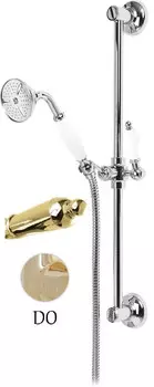 Душевой гарнитур золото 24 карат, ручка металл Cezares Elite ELITE-SD-03/24-M